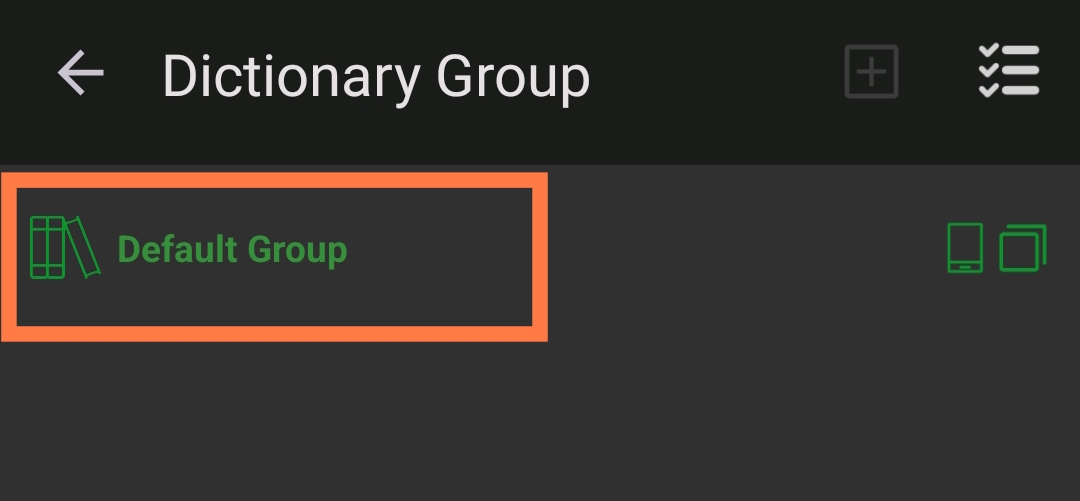 default group