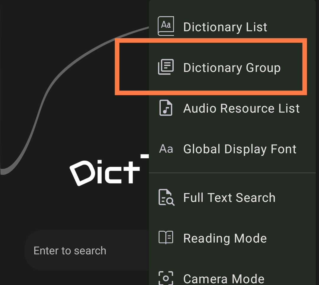 dictionary group